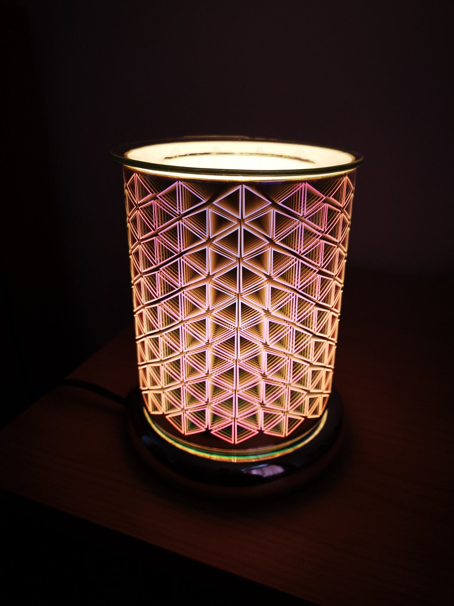 3D geode electric wax burner